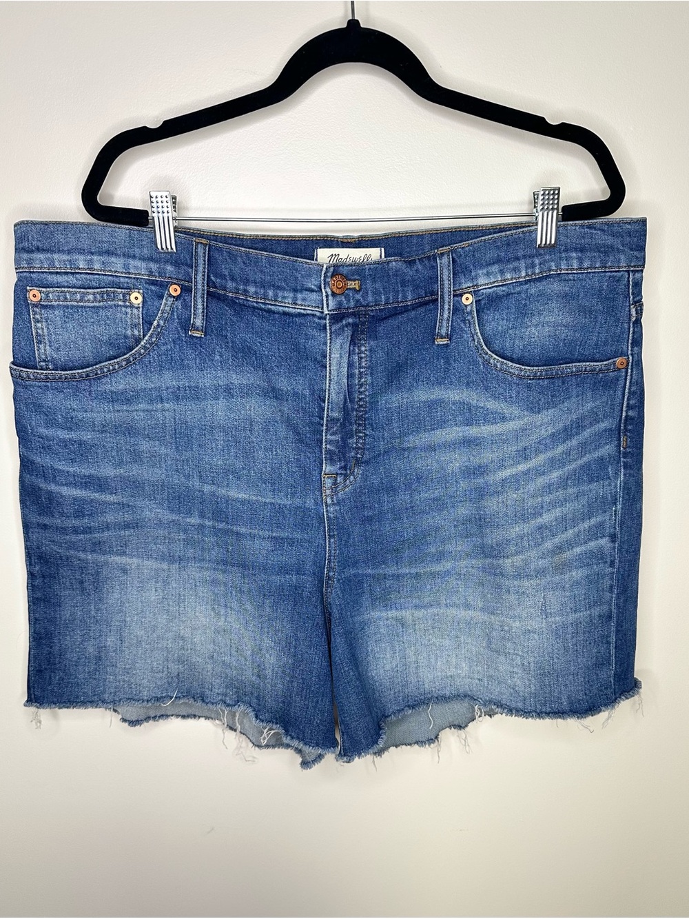 Madewell High Rise Denim Jean Shorts Jorts size 35 18/20